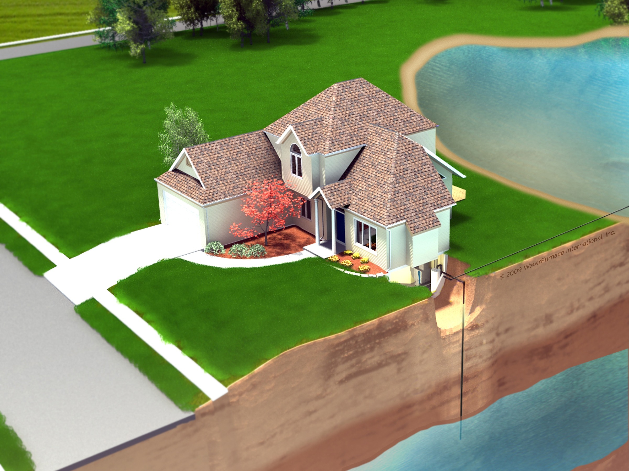geothermal heat pump for house