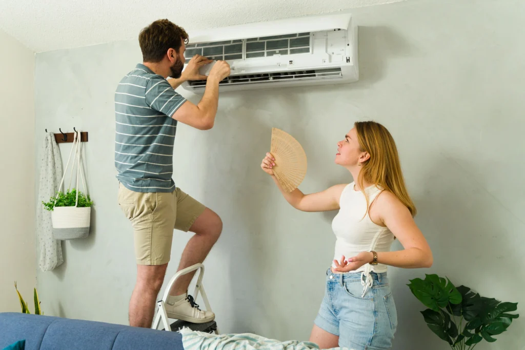trying to fix their Mini Split AC in Spokane