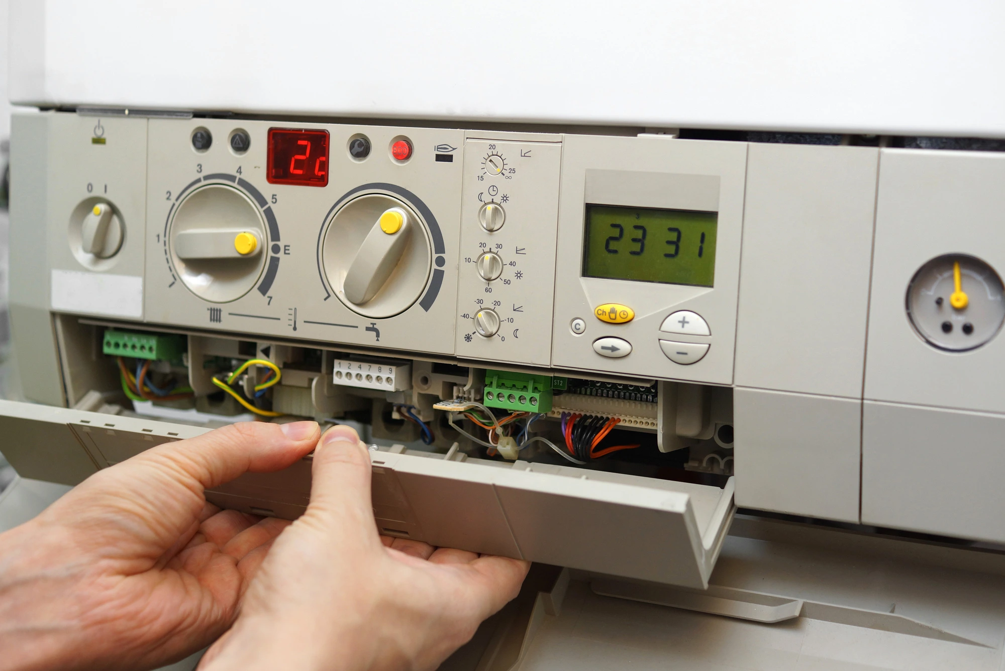 close up of furnace installation in Spokane